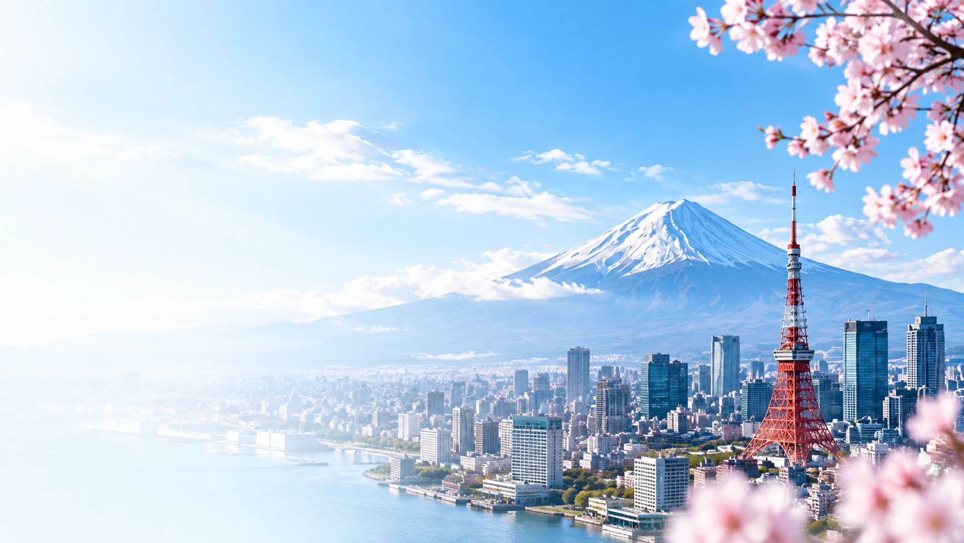 Japan market entry image combining Mount Fuji and the Tokyo skyline